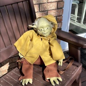 Disney Parks Star Wars Yoda Plush Backpack